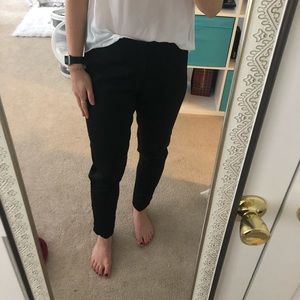 Black snakeskin dress pants size 6/8